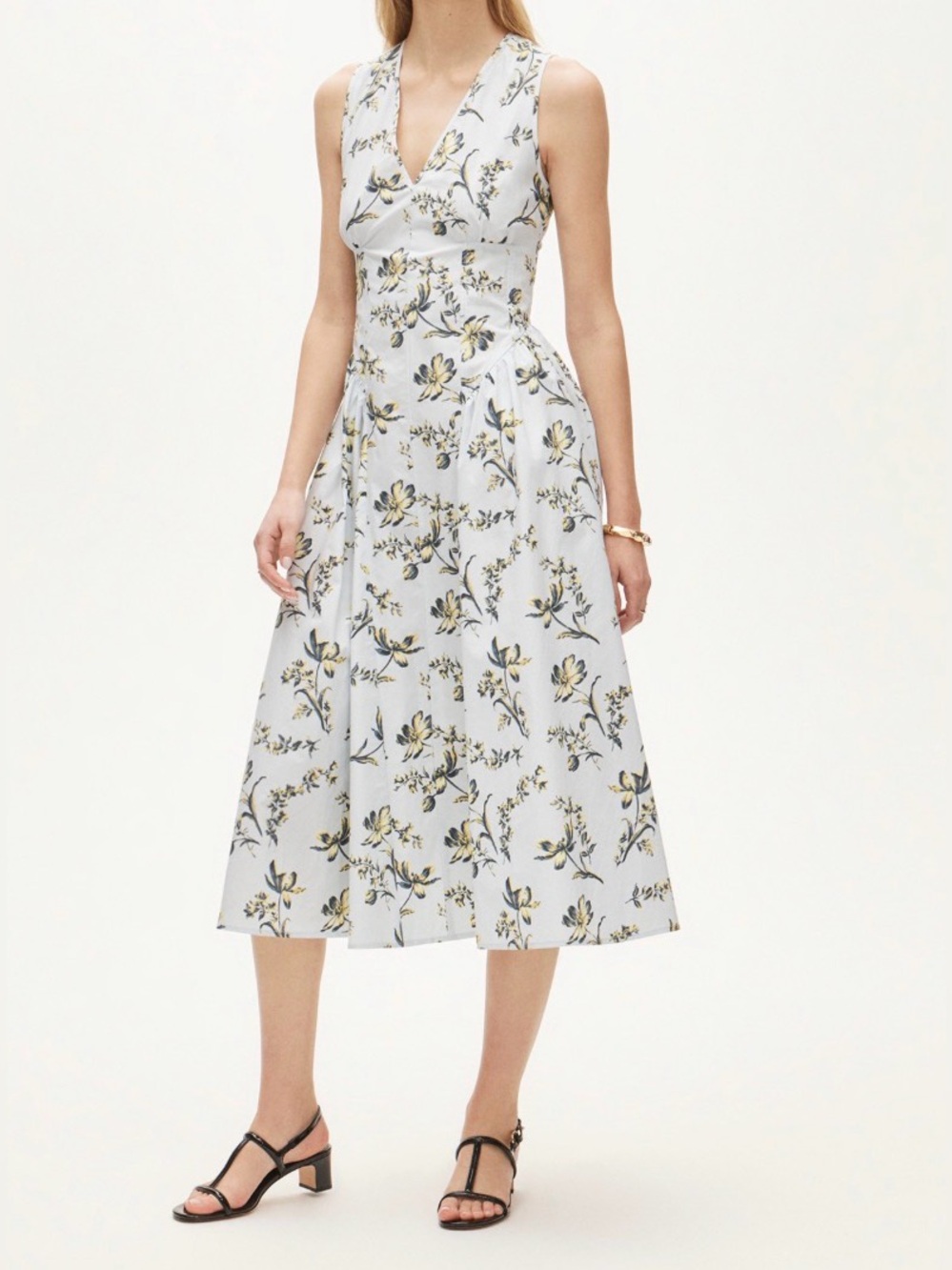 J.Crew V-neck dress in lotus print NWT Size 6P